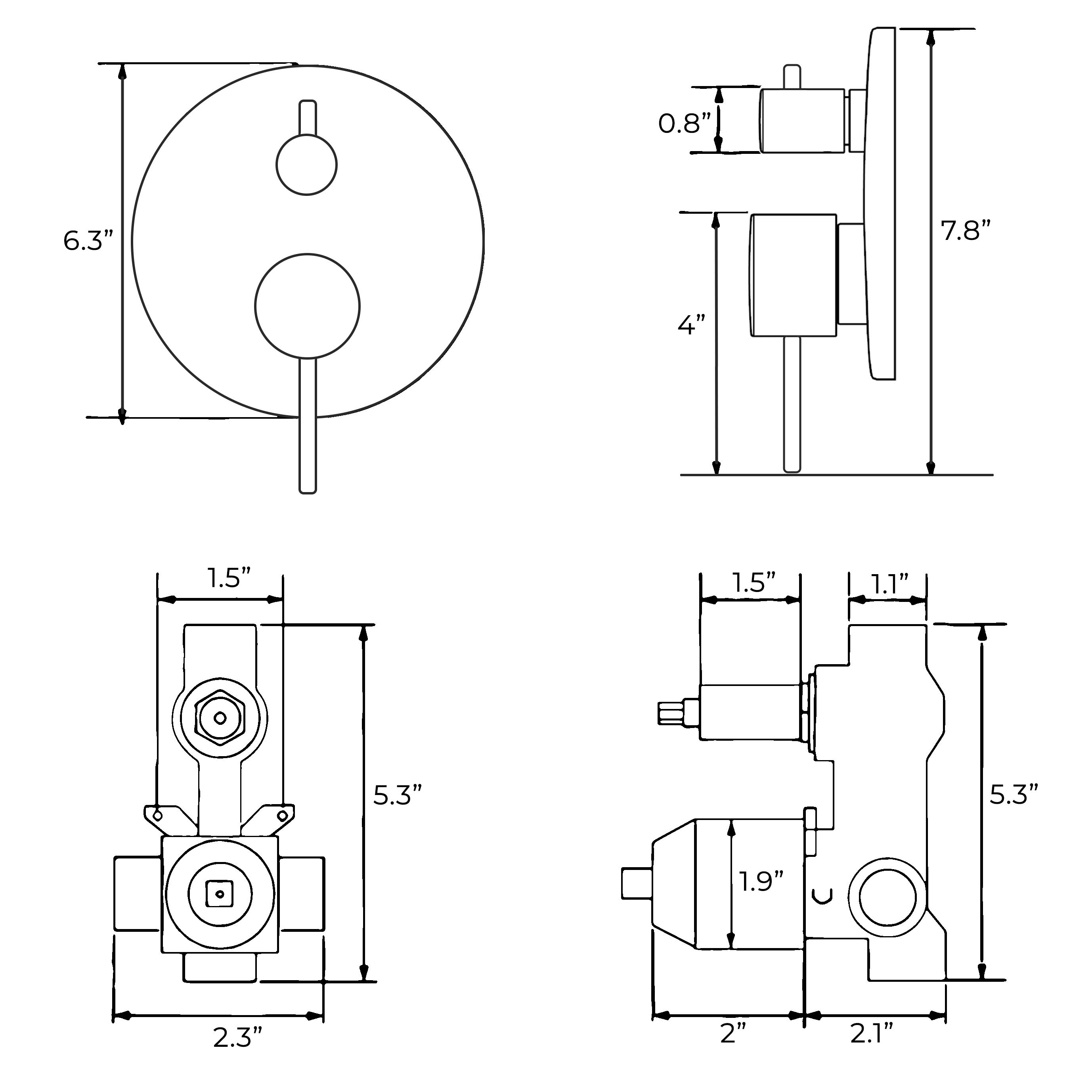 How to install a shower mixer valve Wall Mounted Bravat Gold Shower